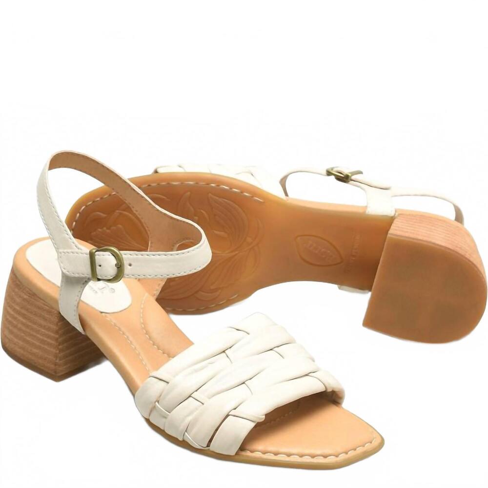 NEW BORN women's shonie sandal in white